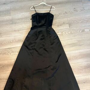 black size 8 a-line prom dress